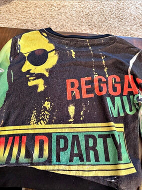 Bob Marley Raggae crop vintage sweater medium rare
